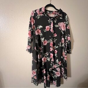 High Low button tunic